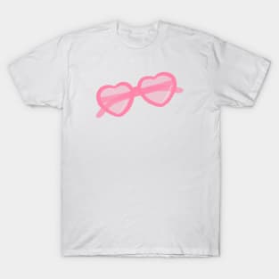 Heart Sunnies - Pink T-Shirt